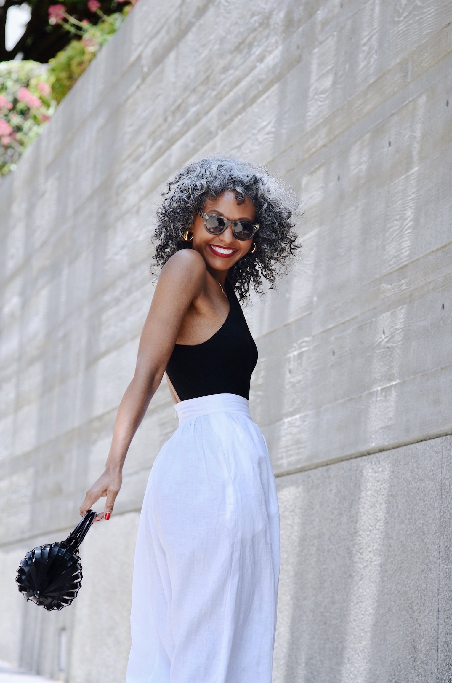 Posse High Waiste Linen Skirt Back.jpg