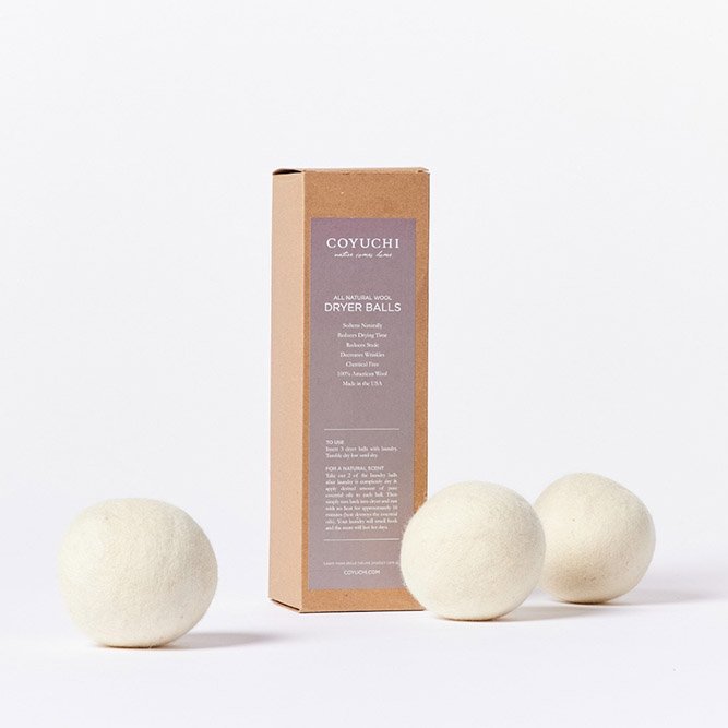 The Best Reusable Dryer Balls: Coyuchi