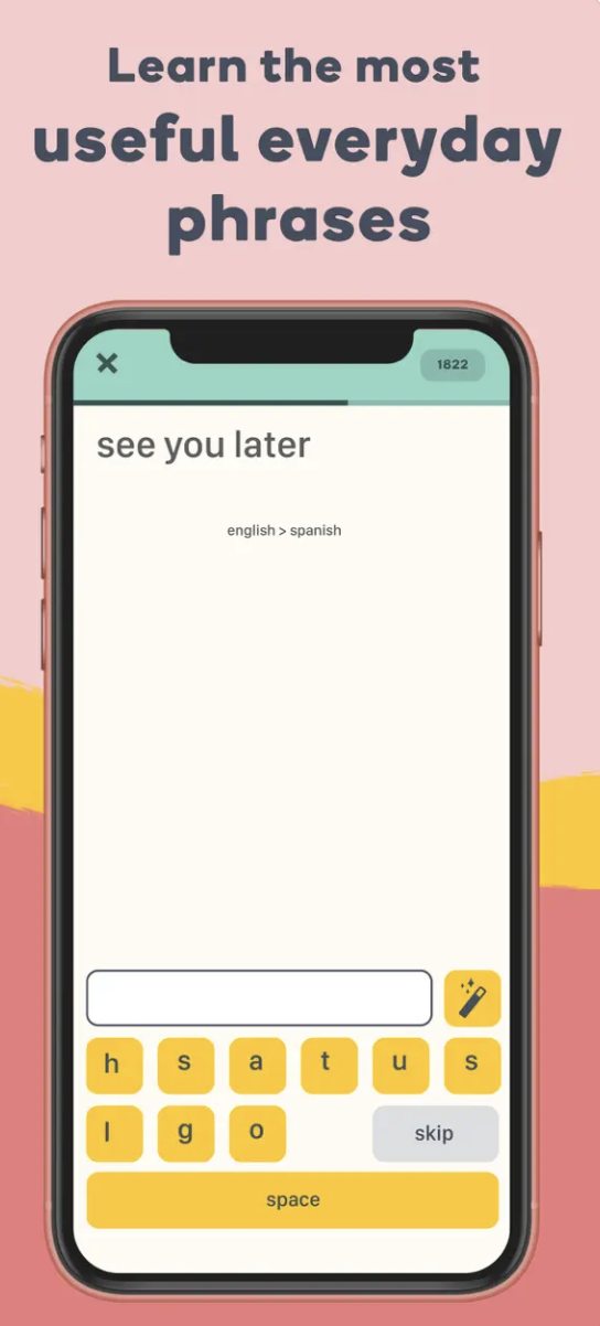 Screenshot of the Memrise app.