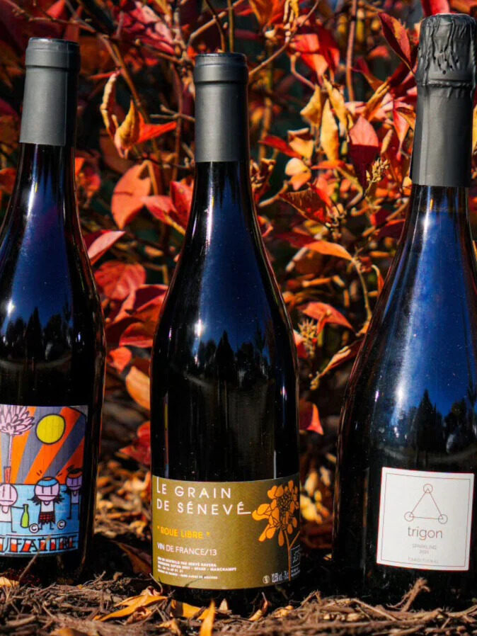 Three bottles of wine found in Terroirizer's subscription service.