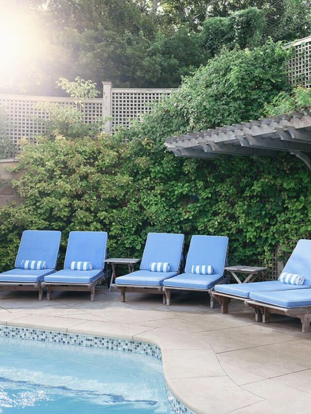 The beach chairs and pool at Chatham Bars Inn.