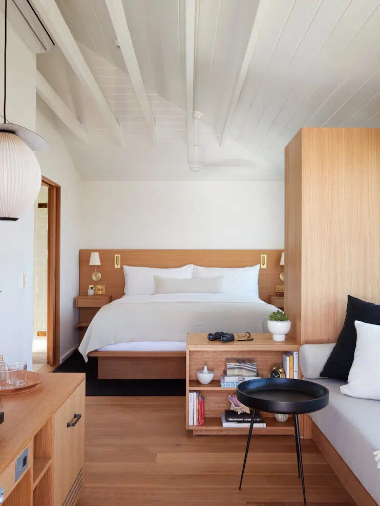 The hotel room at Hotel Joaquin.