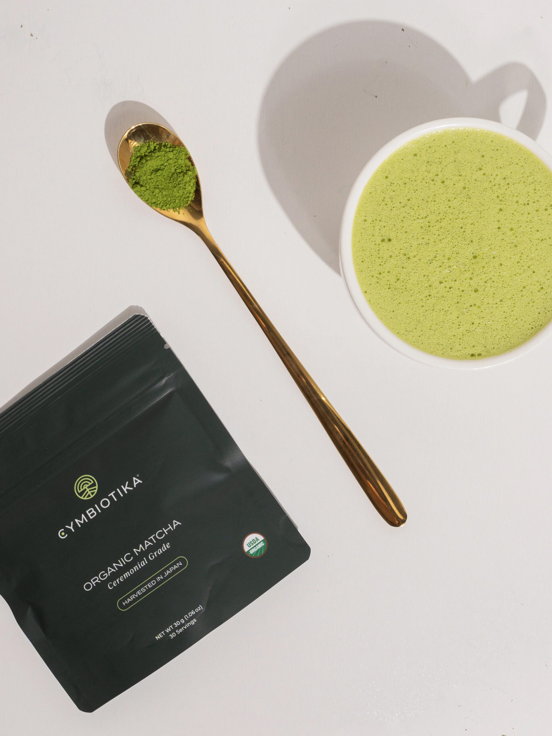 Matcha tea from Cymbiotika