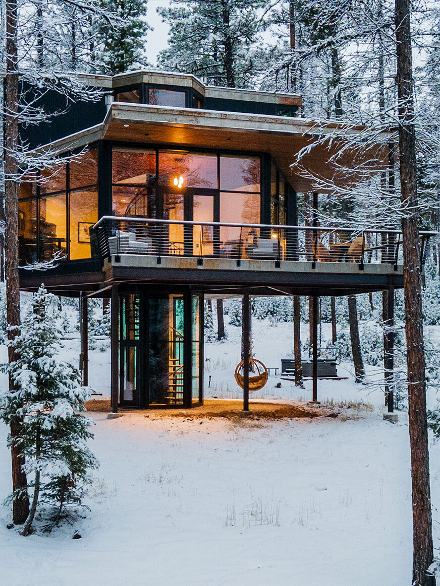 The outside of The Green O wellness retreat.