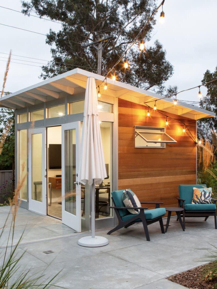 A studio shed tiny home.