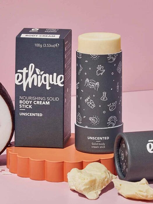 Ethique Nourishing Body Cream Stick in Unscented.