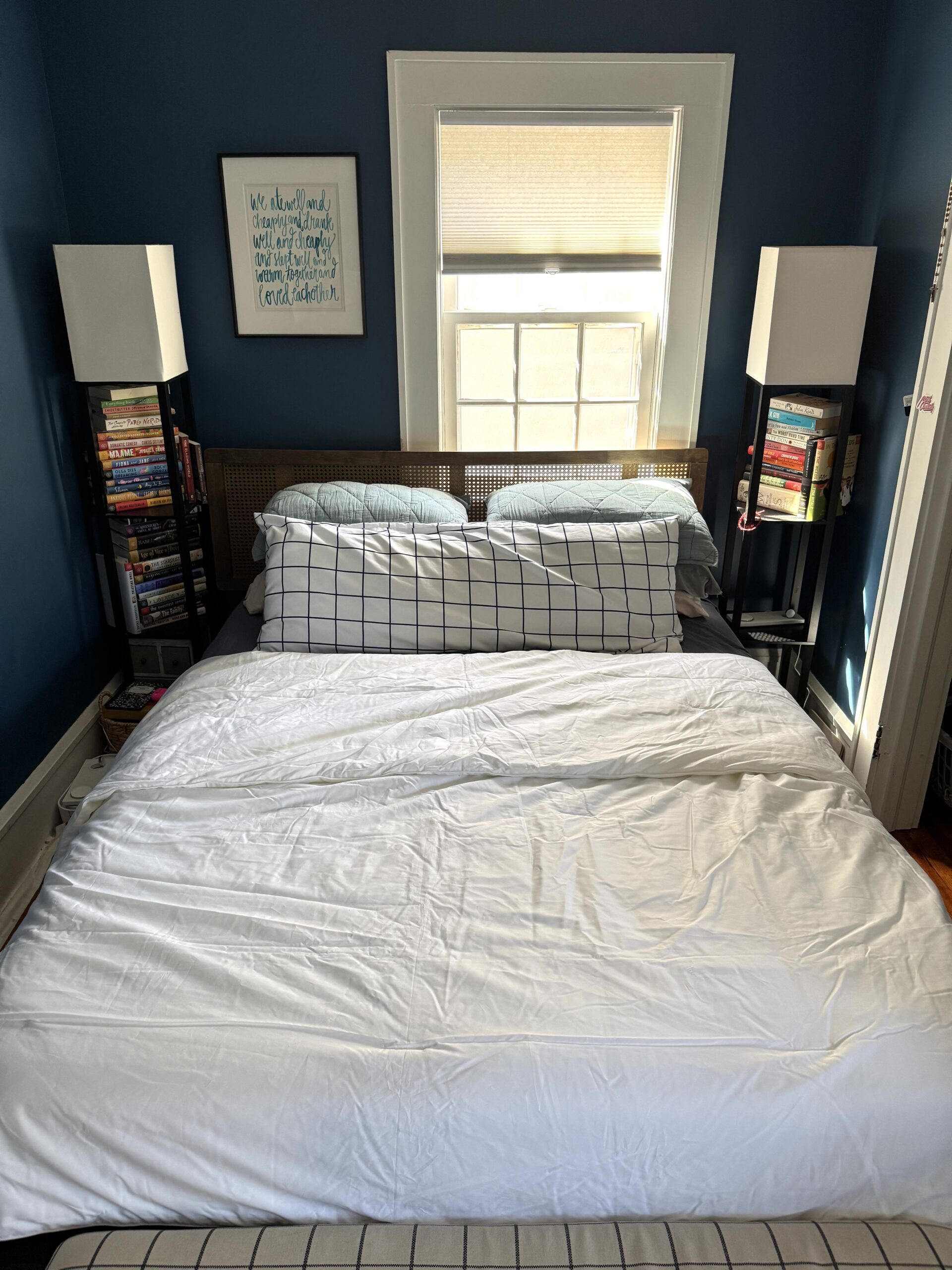 Nest Bedding Comforter on bed.